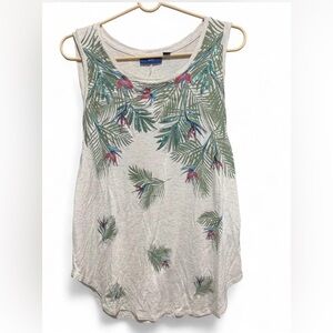 Apt. 9 Tropical Leaf Print Tank Top